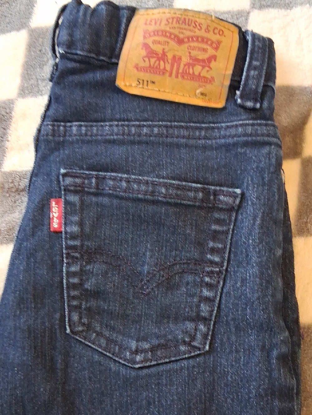 Levi's Dark Blue Slim Straight Kids Jeans